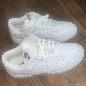 All white dunks